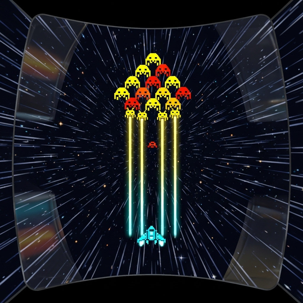 Space Raiders VR retro arcade game