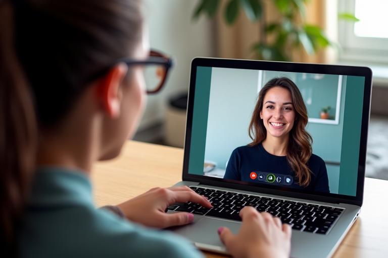Online Italian conversation practice session